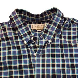 Duluth Trading Shirt Mens XL Plaid Button Up Long Sleeve